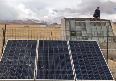 Système d'approvisionnement en eau solaire de 0,37 kw au Tibet