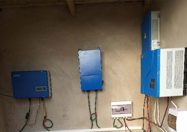  5,5kw pompe solaire & 1kw système hors réseau au Botswana